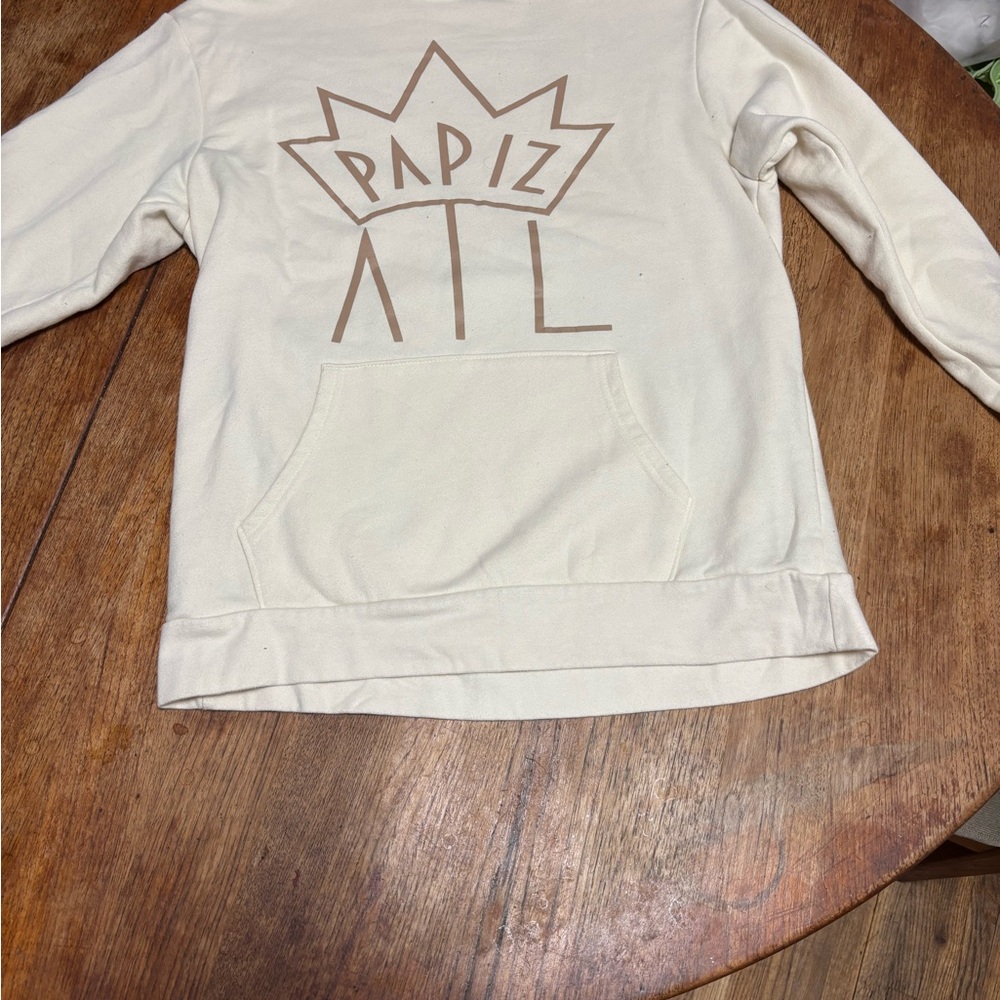 Cream Sweatshirt with Graphic Design 1 of 1 “Papiz ATL”